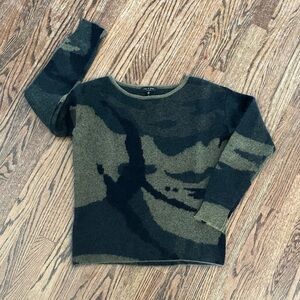 rag & bone camo sweater